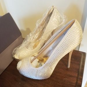 Jennifer Lopez Blingy Blush Heels